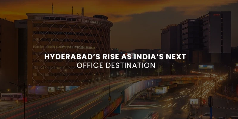 Hyderabad HITEC City skyline with IT office towers